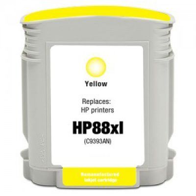 HP C9393 No.88XL Yellow utángyárott tintapatron