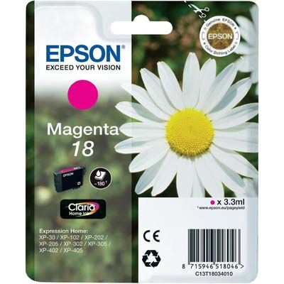 Epson T1803 eredeti magenta tintapatron 