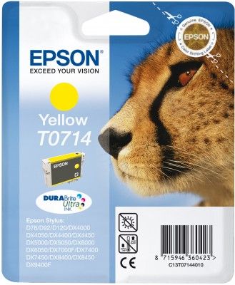 Epson T0714 yellow eredeti tintapatron