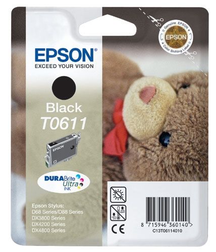 Epson T0611 Bk eredeti tintapatron