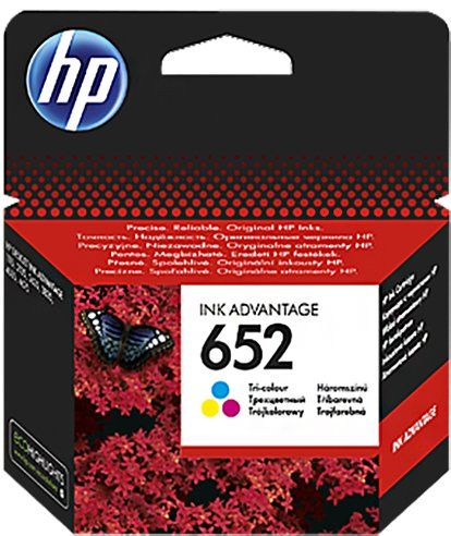 HP no. 652 (F6V24AE BHL) színes eredeti tintapatron