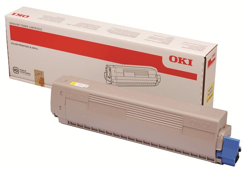 OKI MC853 sárga eredeti toner (45862837) 