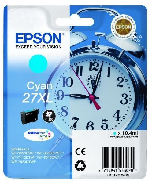 Epson T2712 cyan eredeti tintapatron (27XL) 