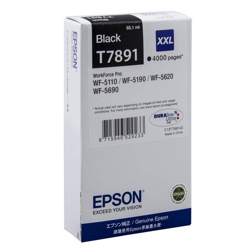 Epson T7891 fekete eredeti tintapatron